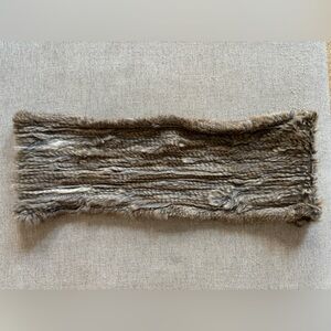 Rabbit fur infinity scarf